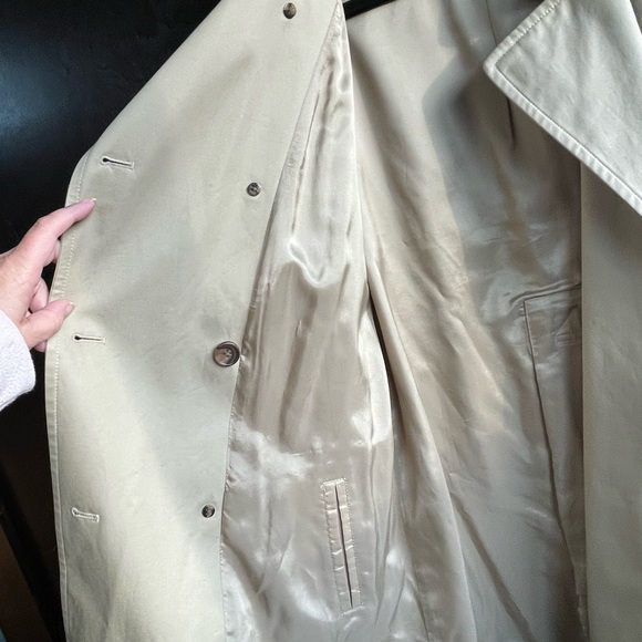 Brooks Brothers tan trench coat sz 14 - Picture 6 of 7